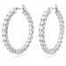 Swarovski Matrix Hoop Earrings - Silver - Swarovski