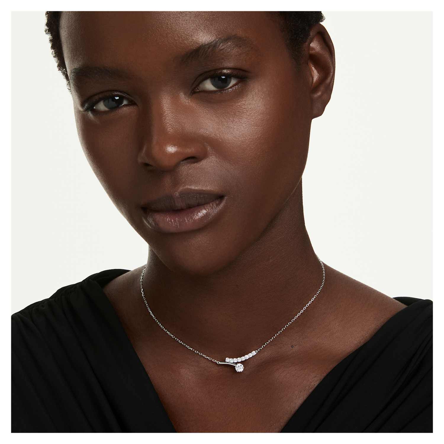 Swarovski Matrix Necklace - Silver - Swarovski