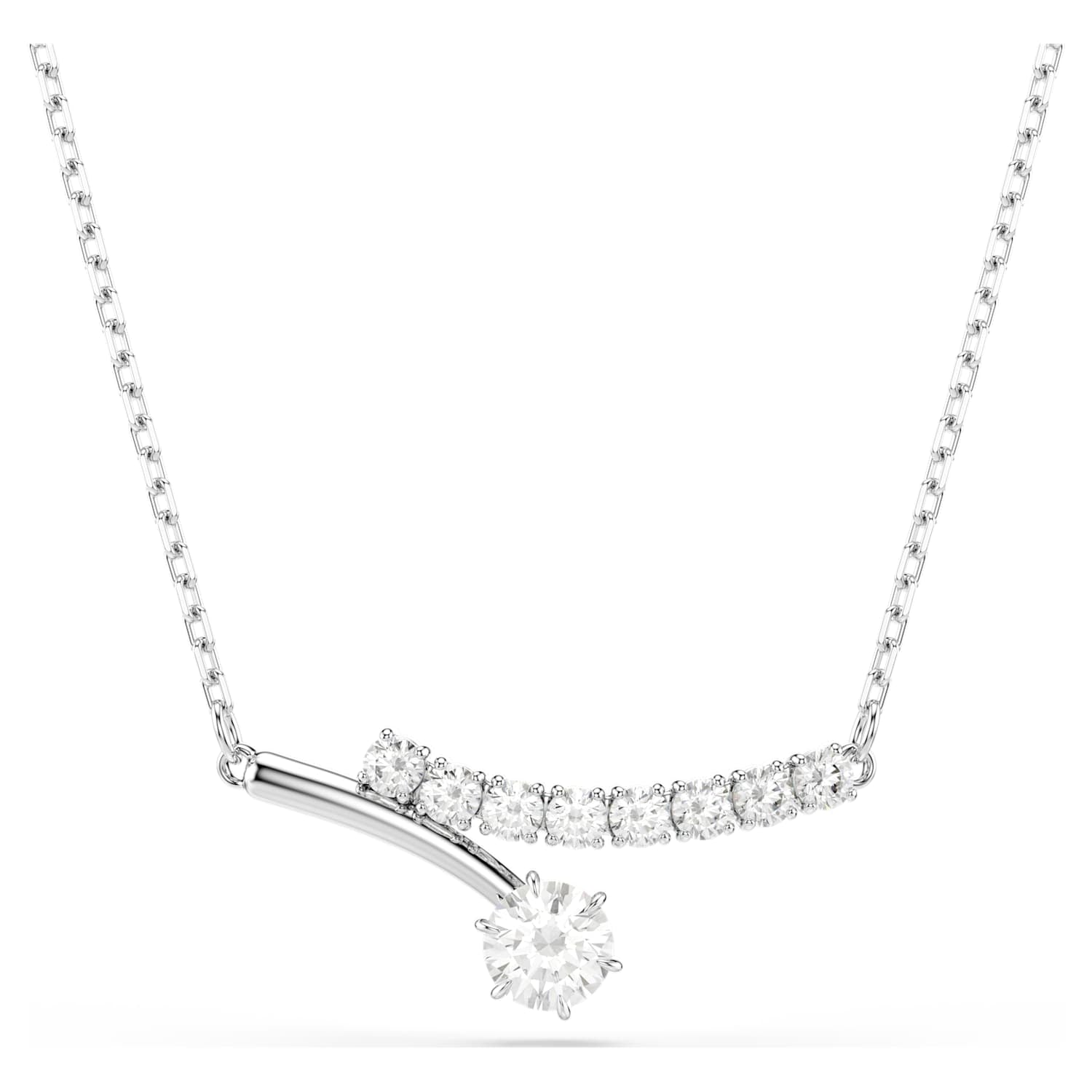 Swarovski Matrix Necklace - Silver - Swarovski