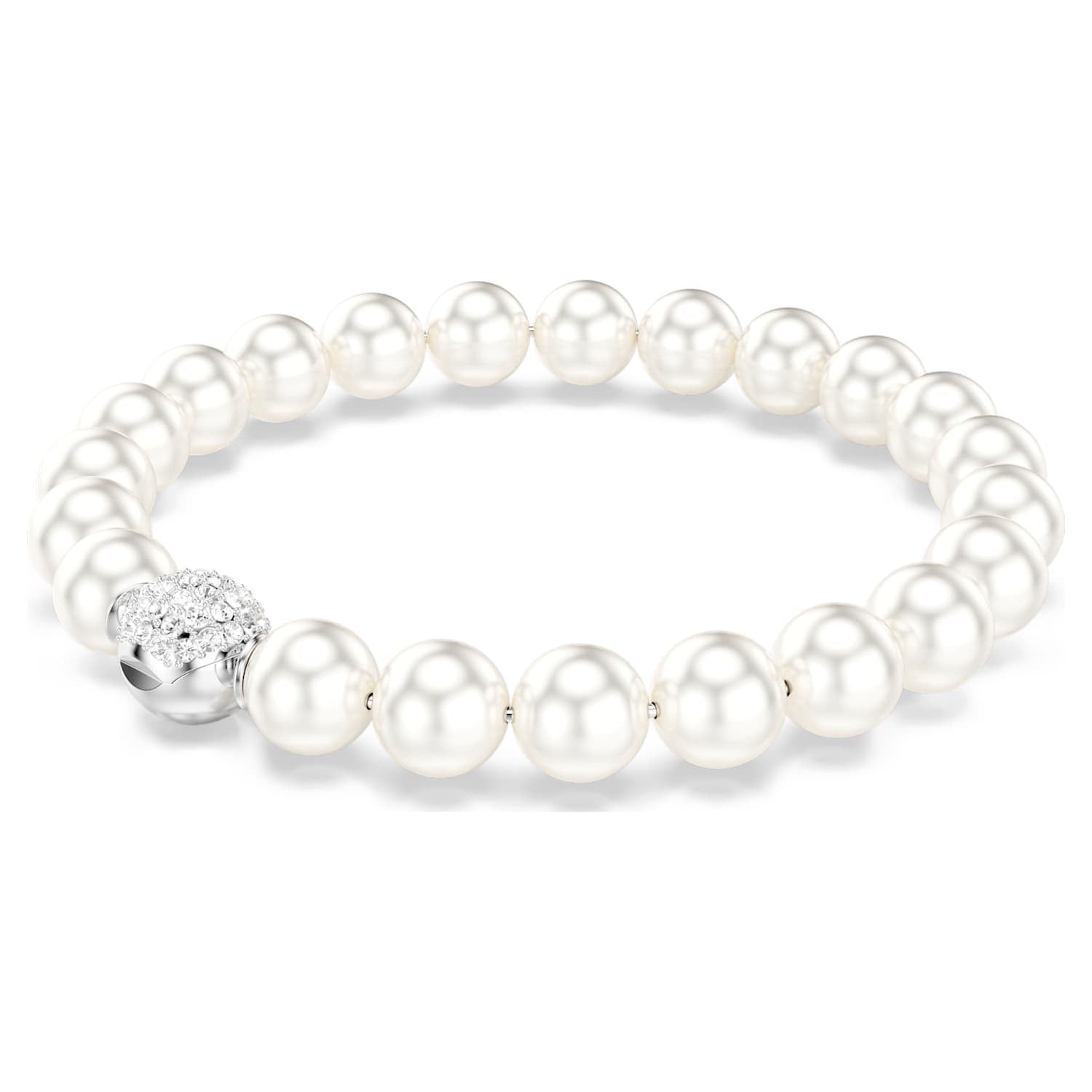 Swarovski Matrix Pearl Bracelet - Silver - Swarovski