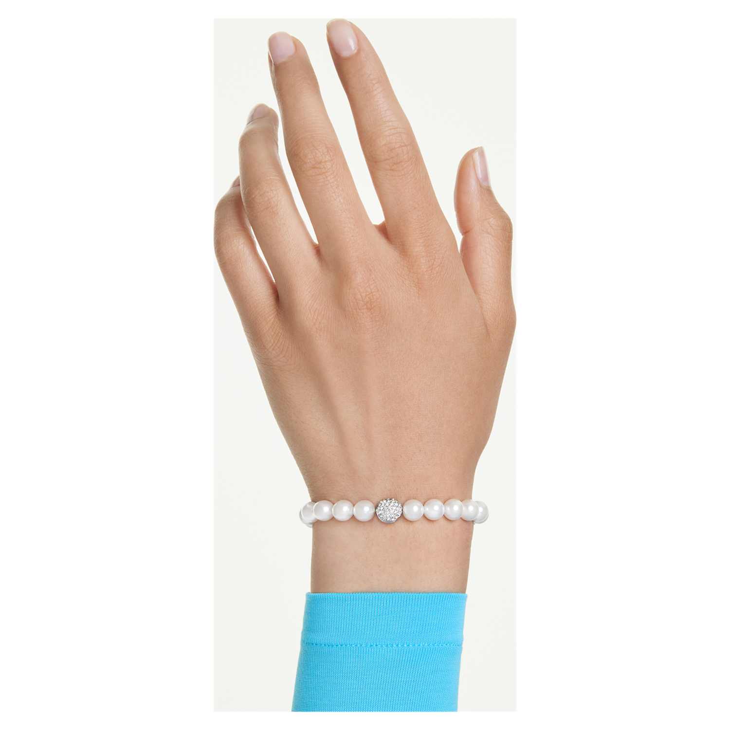 Swarovski Matrix Pearl Bracelet - Silver - Swarovski