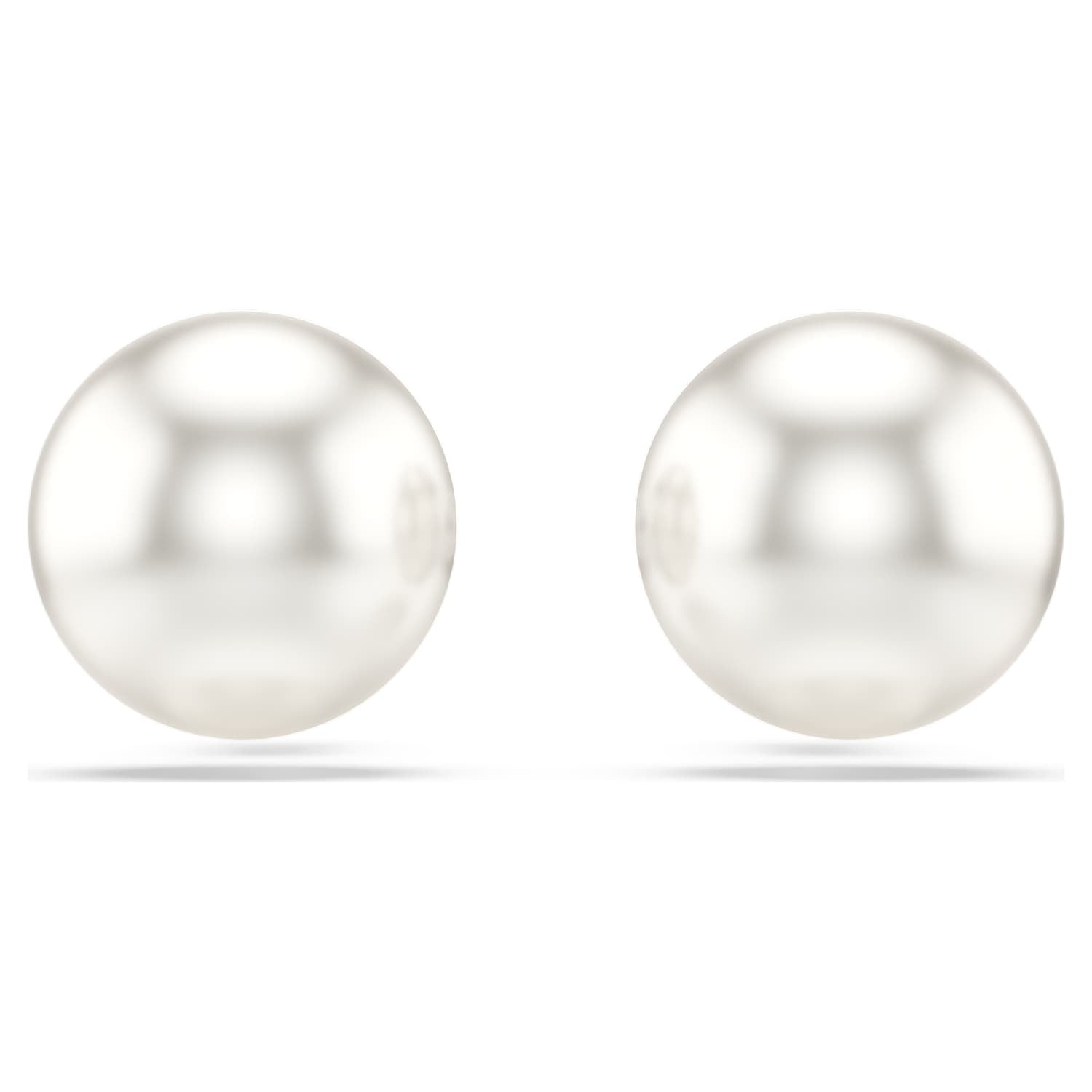 Swarovski Matrix Pearl Stud Earrings - Silver - Swarovski