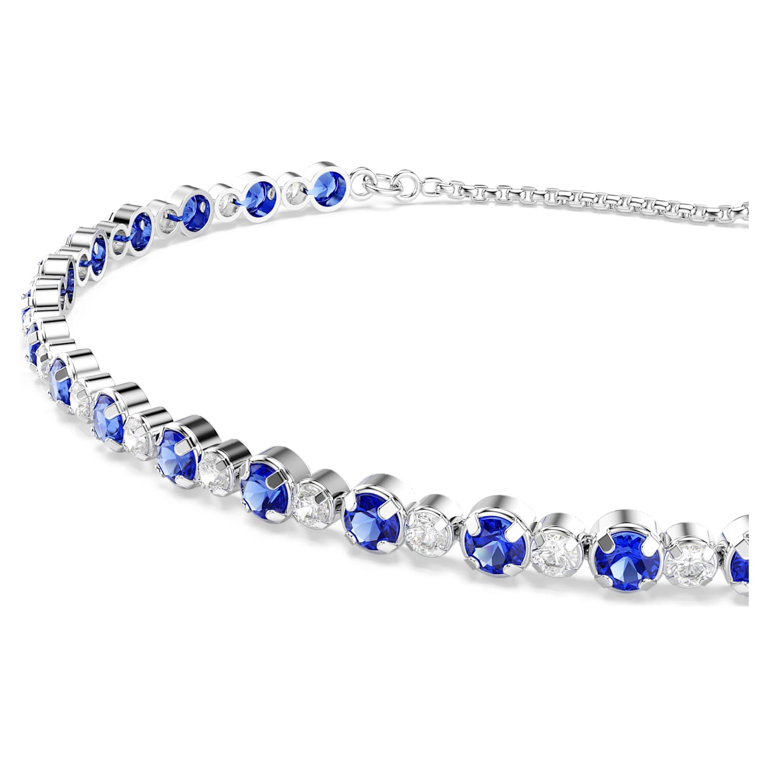 Swarovski Matrix Tennis Bracelet - Blue/Silver - Swarovski