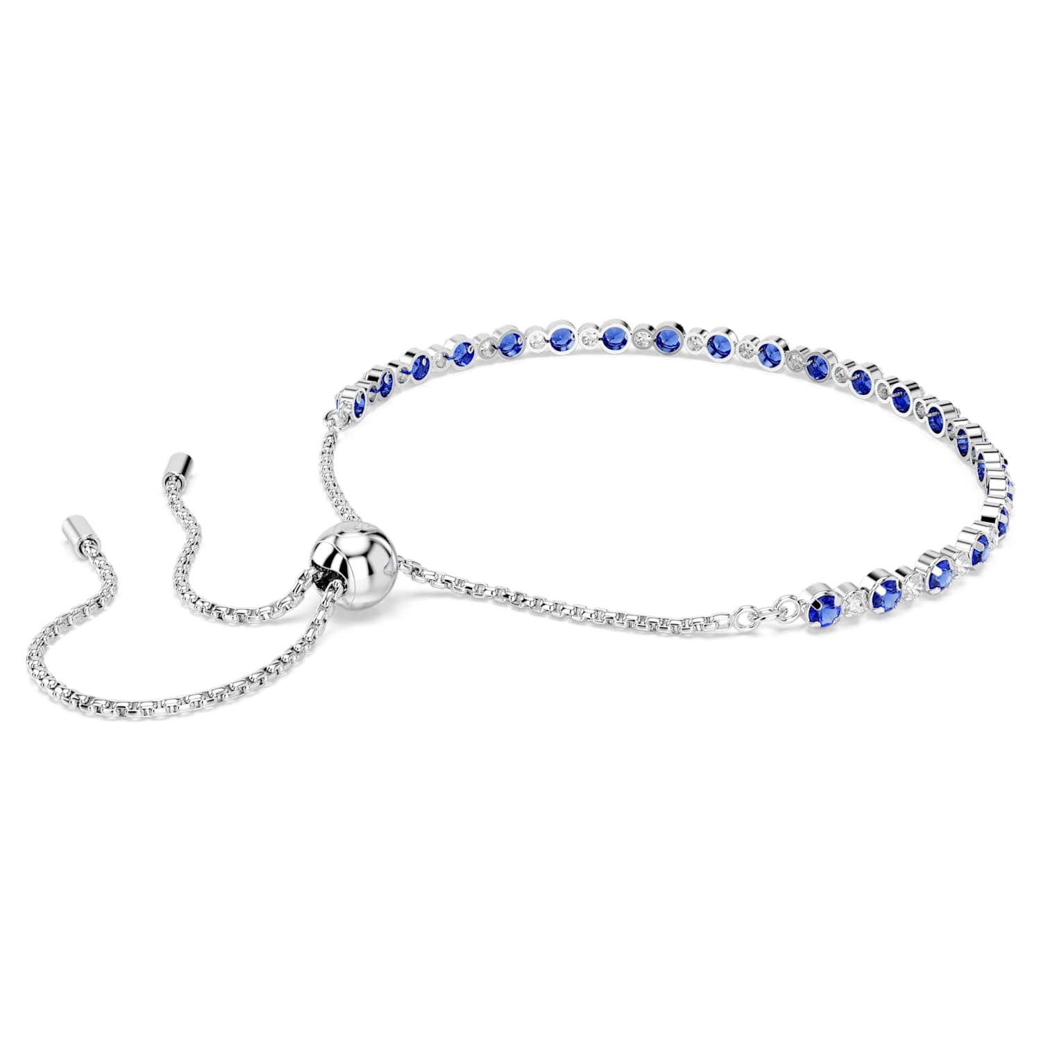 Swarovski Matrix Tennis Bracelet - Blue/Silver - Swarovski