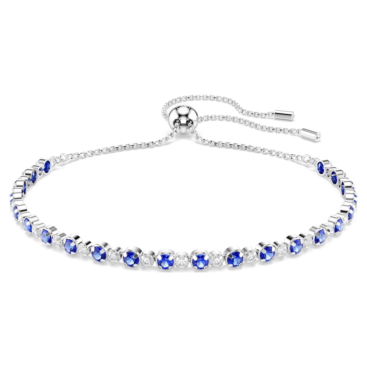 Swarovski Matrix Tennis Bracelet - Blue/Silver - Swarovski