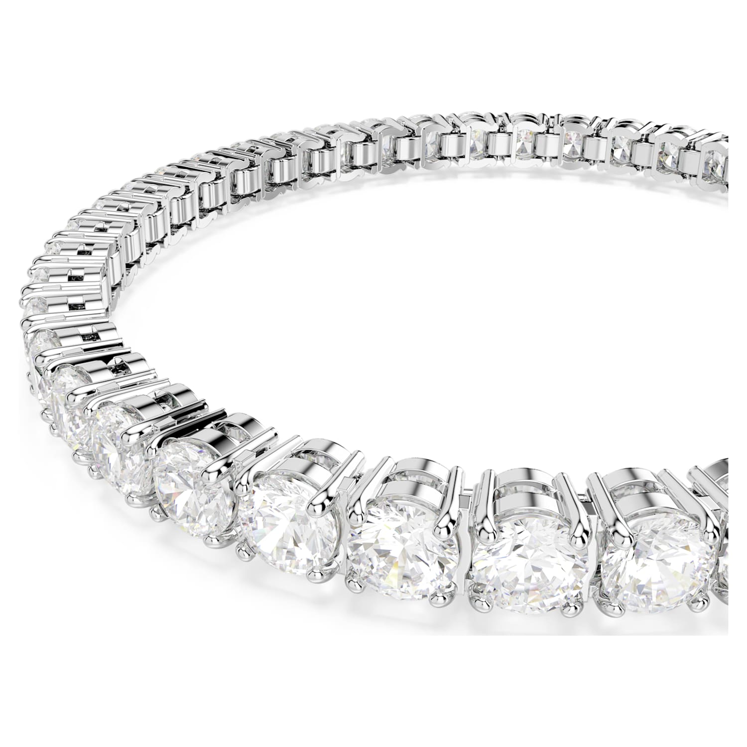 Swarovski Matrix Tennis Bracelet - Silver - Swarovski