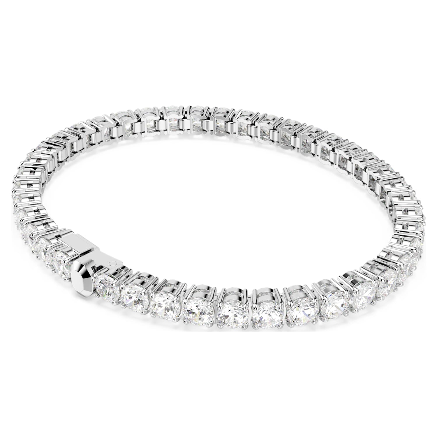 Swarovski Matrix Tennis Bracelet - Silver - Swarovski