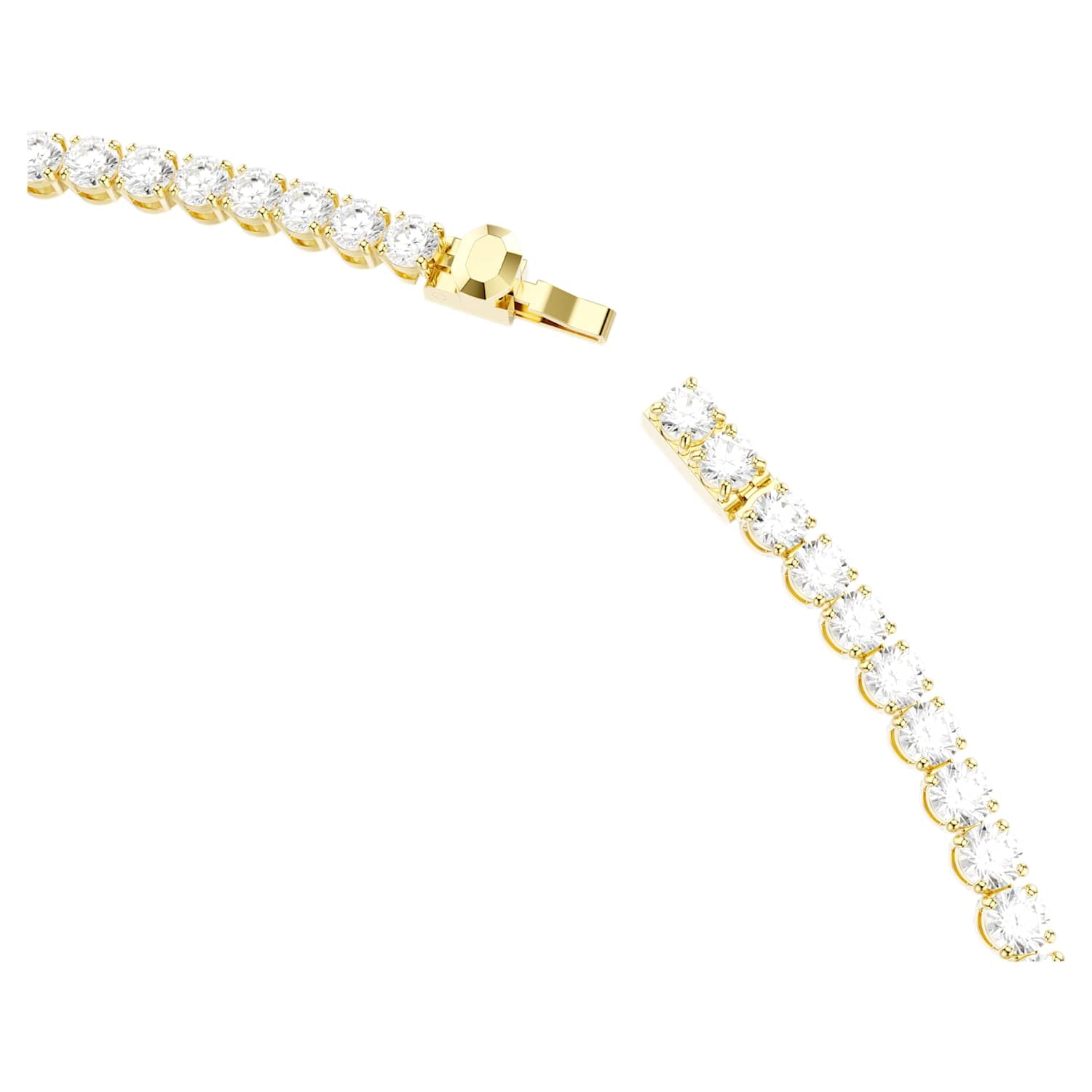 Swarovski Matrix Tennis Necklace - Gold - Swarovski