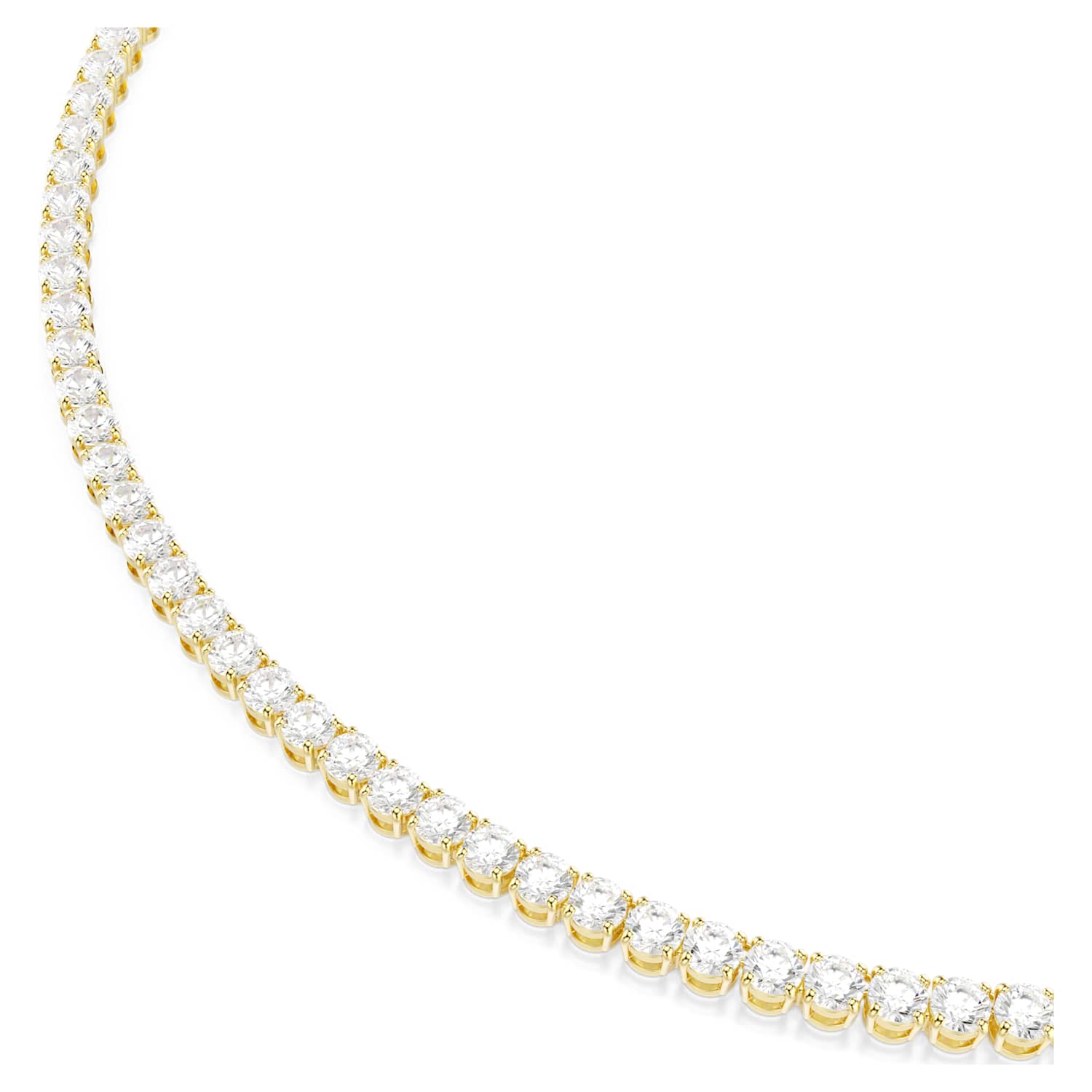 Swarovski Matrix Tennis Necklace - Gold - Swarovski