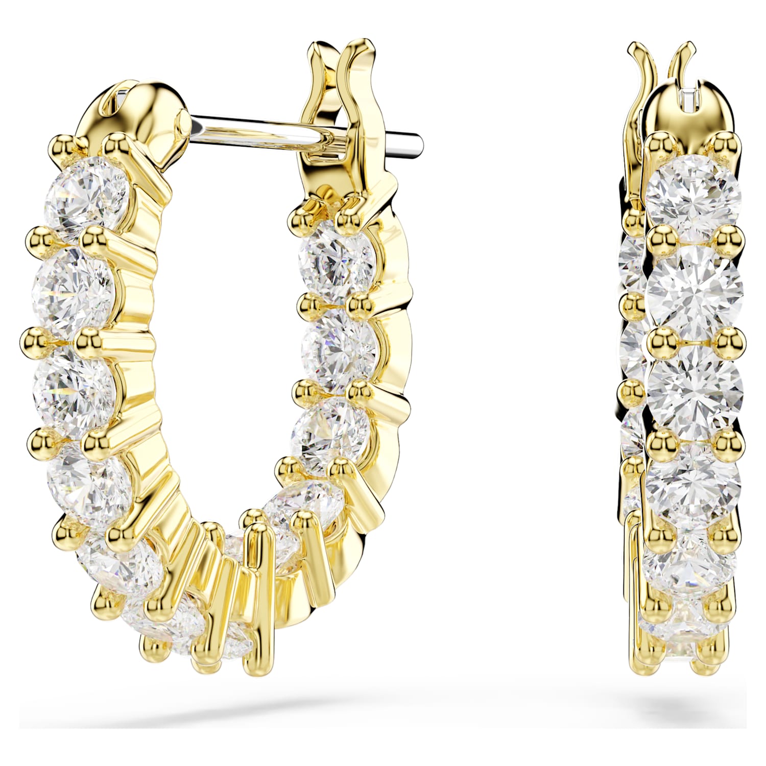 Swarovski Matrix Vittore Mini Hoop Earrings - Gold - Swarovski