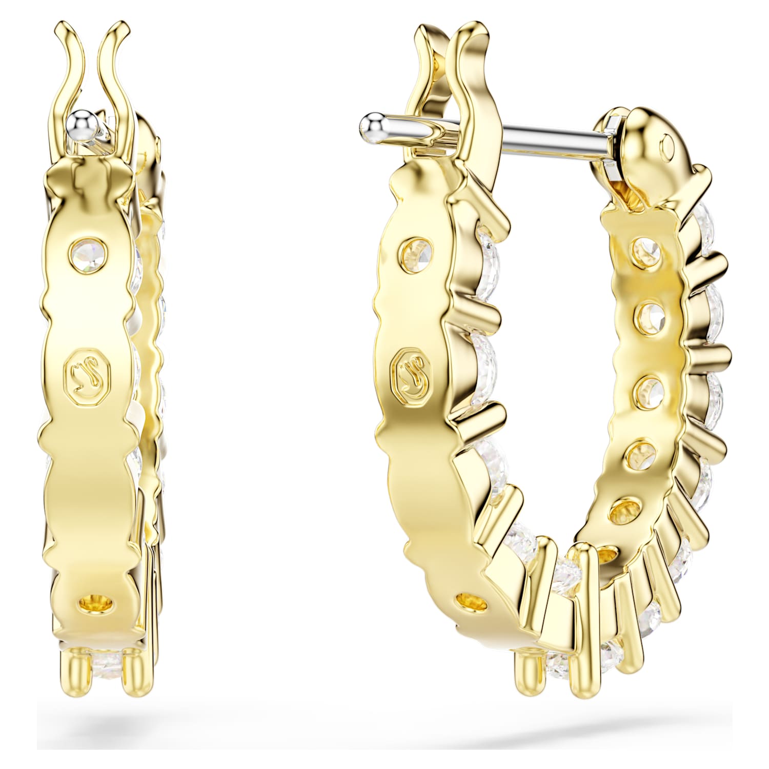 Swarovski Matrix Vittore Mini Hoop Earrings - Gold - Swarovski
