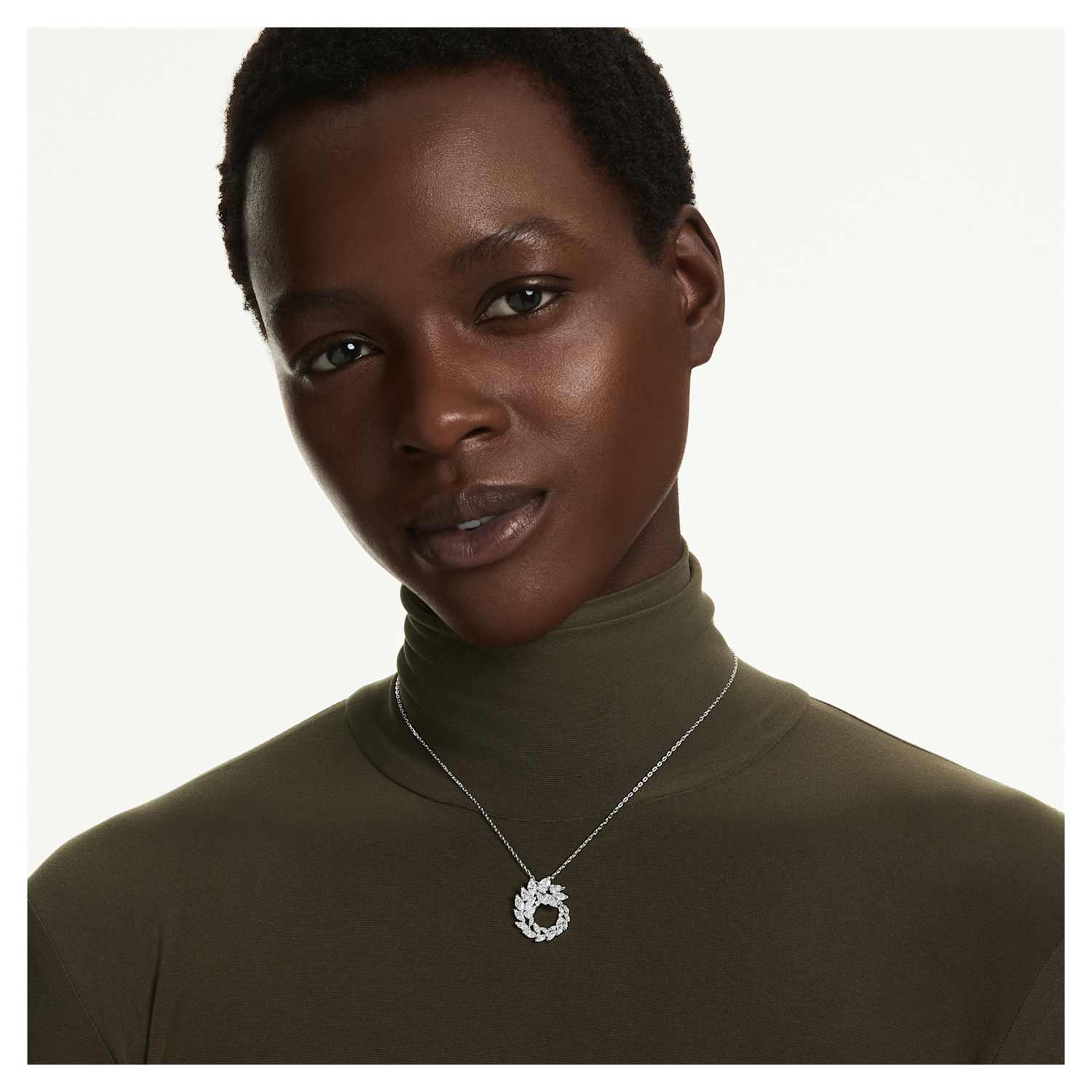 Swarovski Mesmera Circle Pendant - Silver - Swarovski