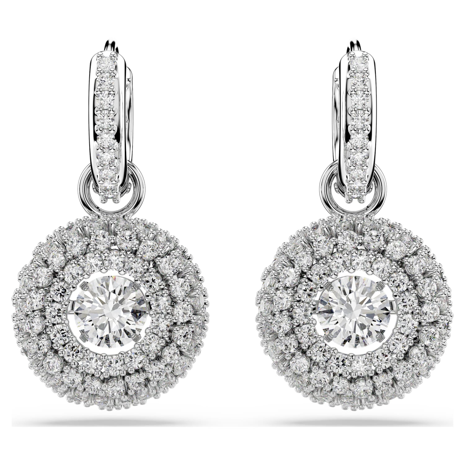 Swarovski Sublima Drop Earrings - Silver - Swarovski