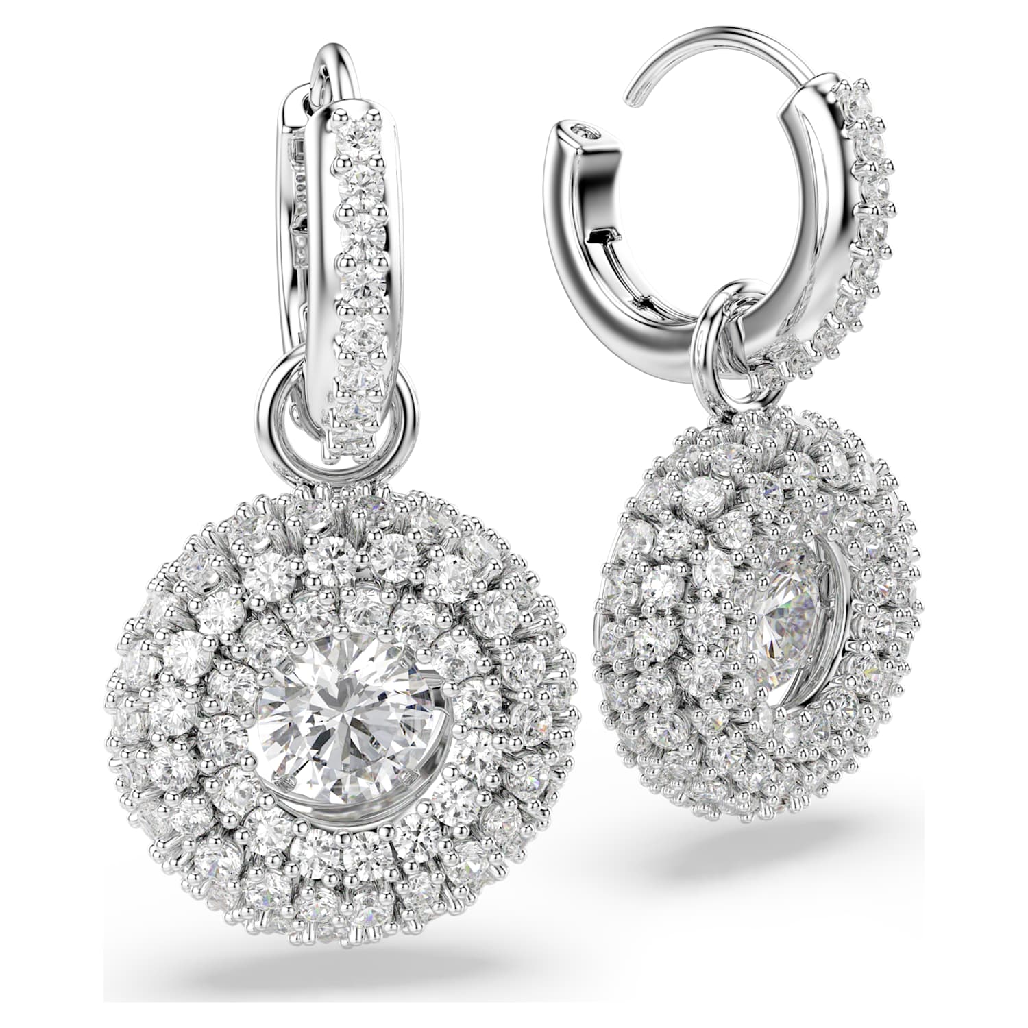 Swarovski Sublima Drop Earrings - Silver - Swarovski