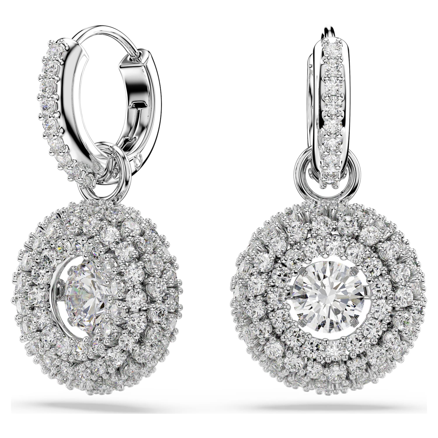 Swarovski Sublima Drop Earrings - Silver - Swarovski