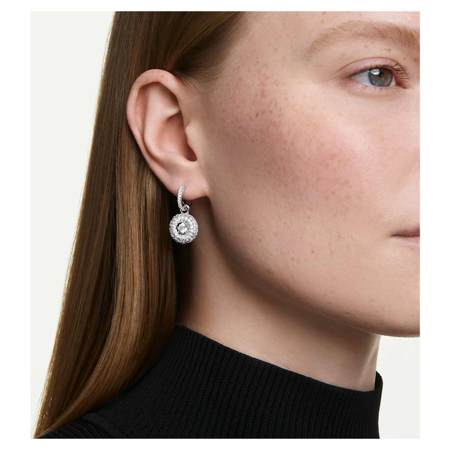 Swarovski Sublima Drop Earrings - Silver - Swarovski