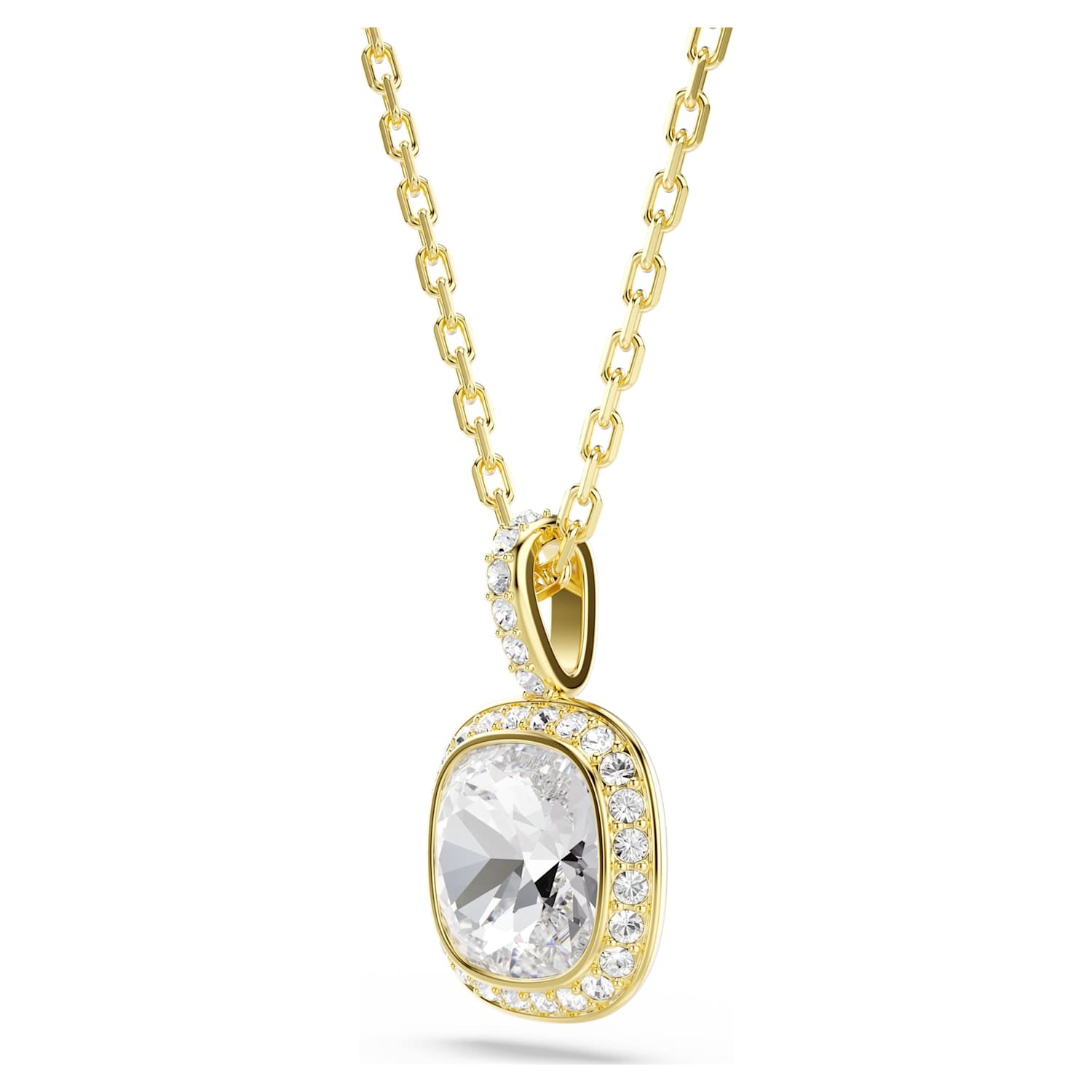 Swarovski Una Angelic Cushion Pendant - Gold - Swarovski