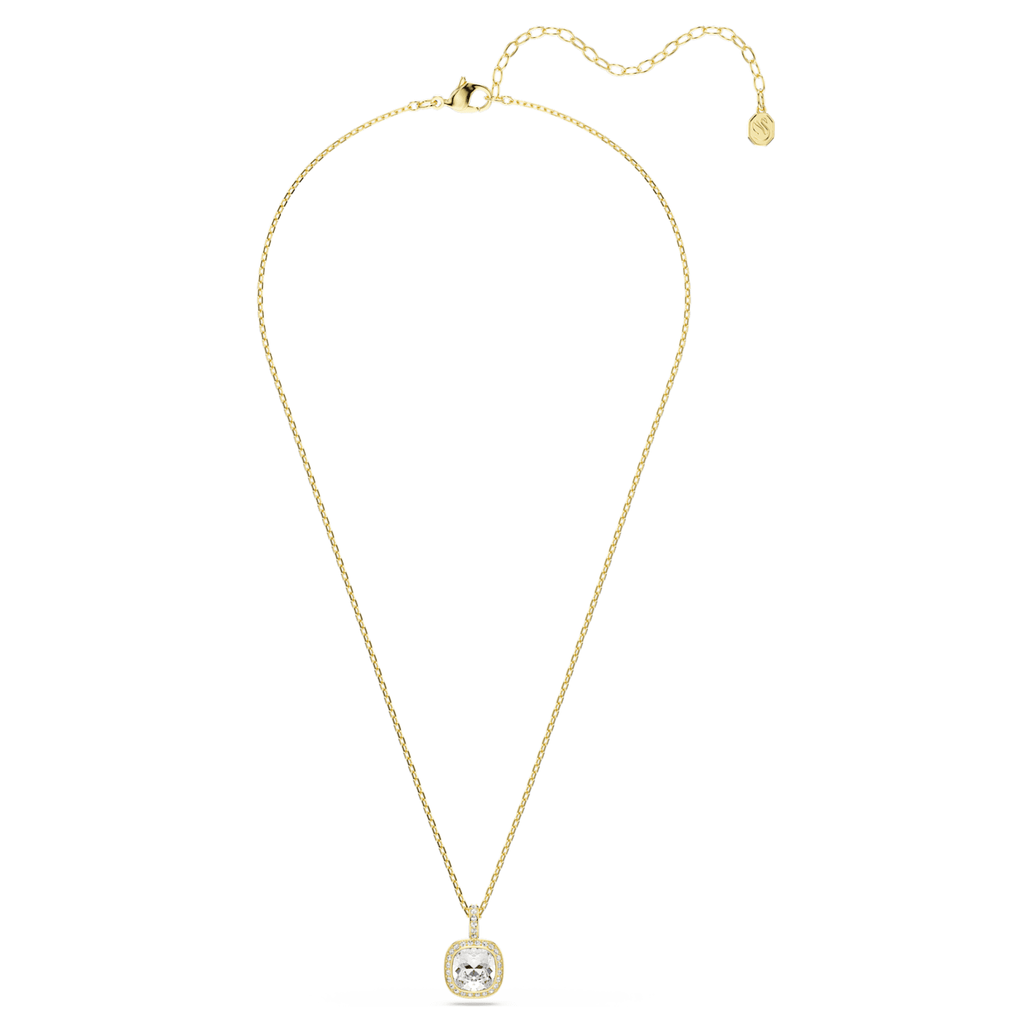 Swarovski Una Angelic Cushion Pendant - Gold - Swarovski