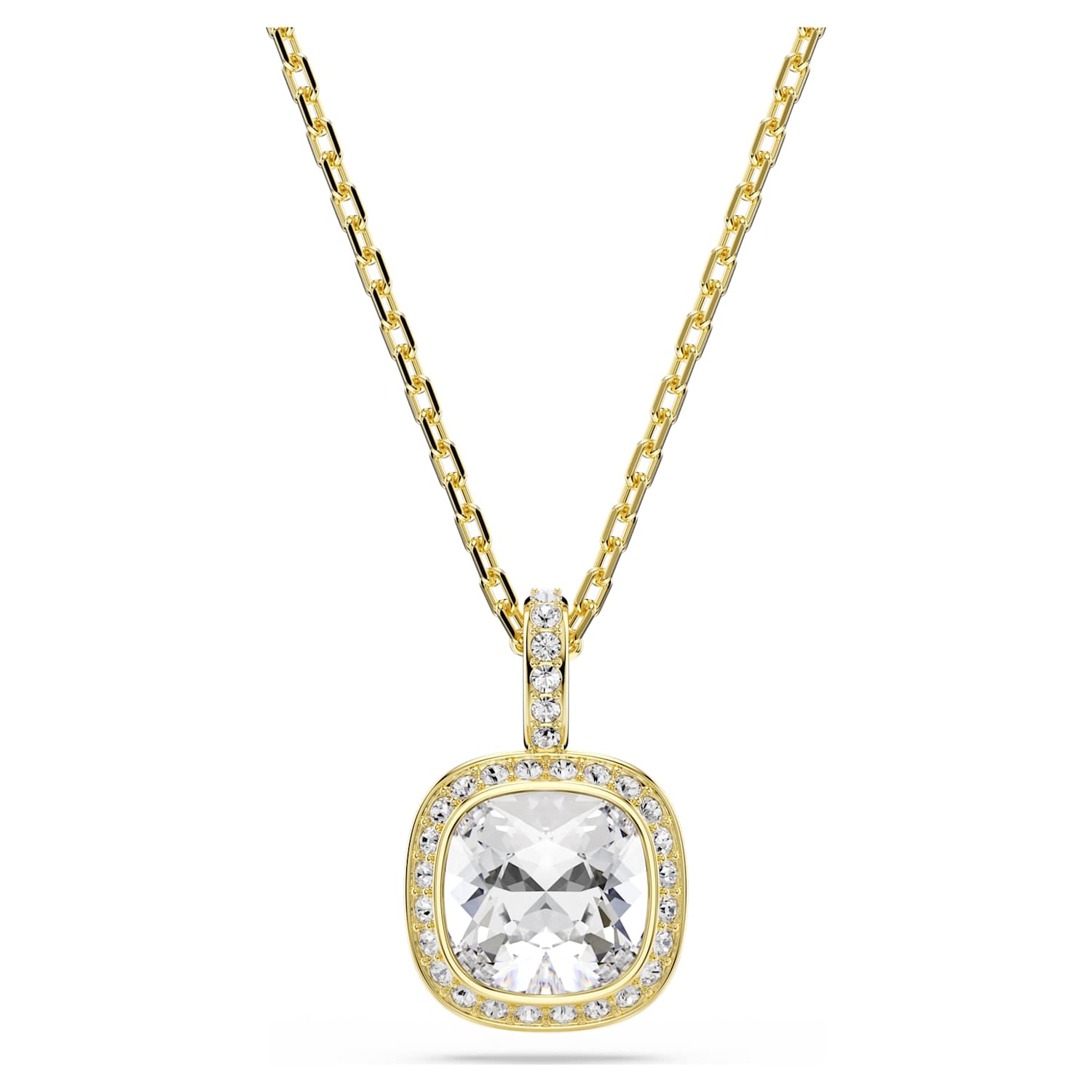 Swarovski Una Angelic Cushion Pendant - Gold - Swarovski