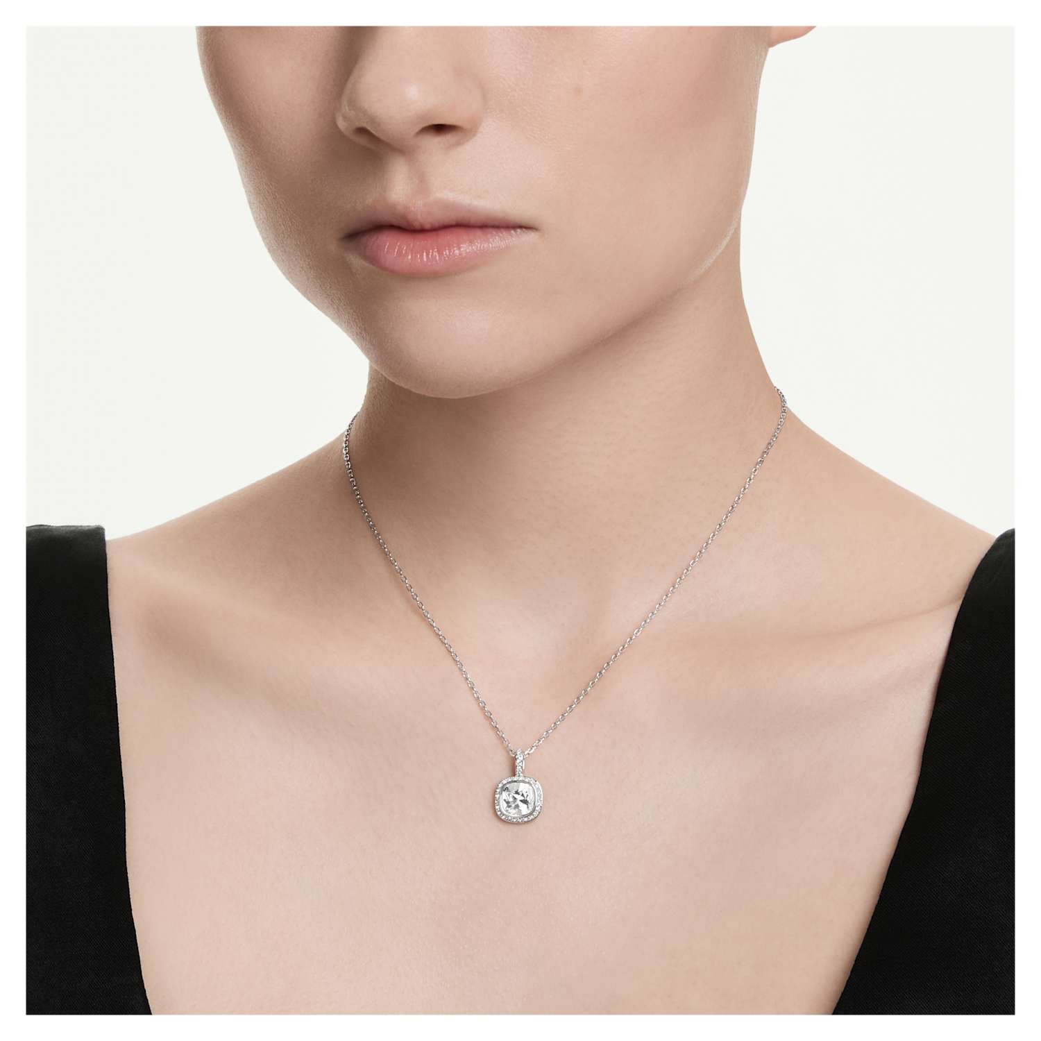 Swarovski Una Angelic Cushion Pendant - Silver - Swarovski