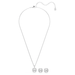 Swarovski Una Angelic Cushion Pendant & Stud Set - Silver - Swarovski