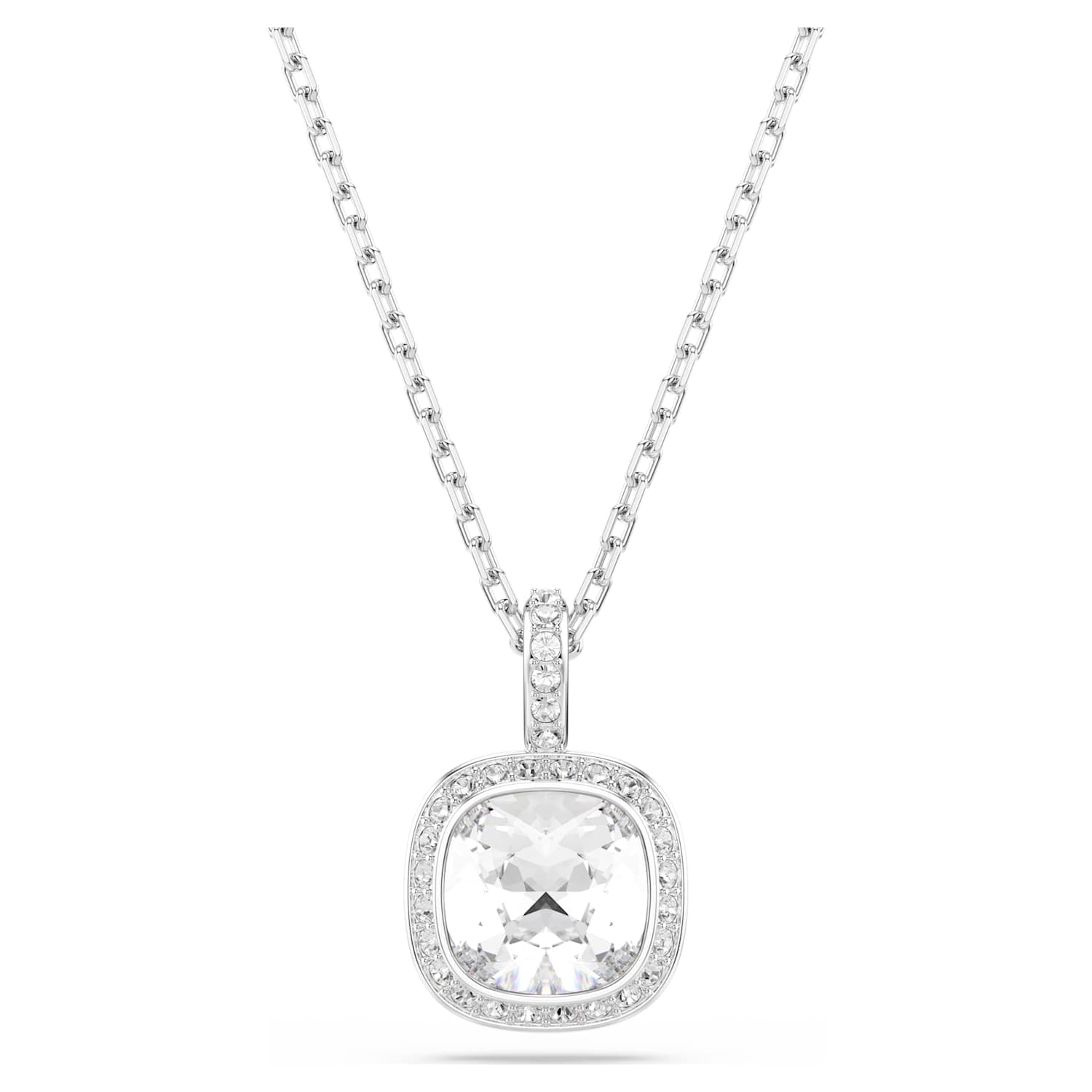 Swarovski Una Angelic Cushion Pendant & Stud Set - Silver - Swarovski