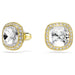 Swarovski Una Angelic Cushion Stud Earrings - Gold - Swarovski