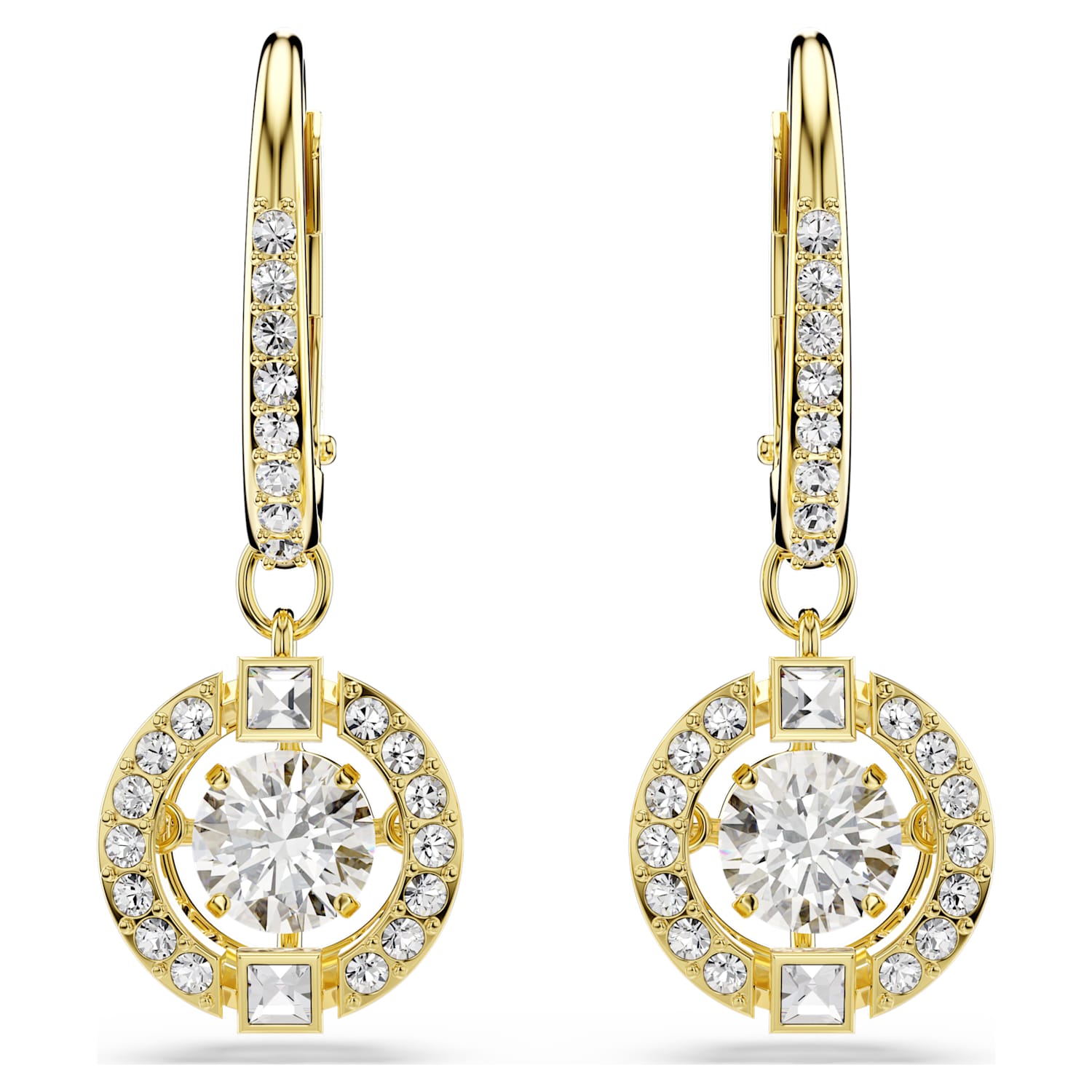 Swarovski Una Angelic Drop Earrings - Gold - Swarovski