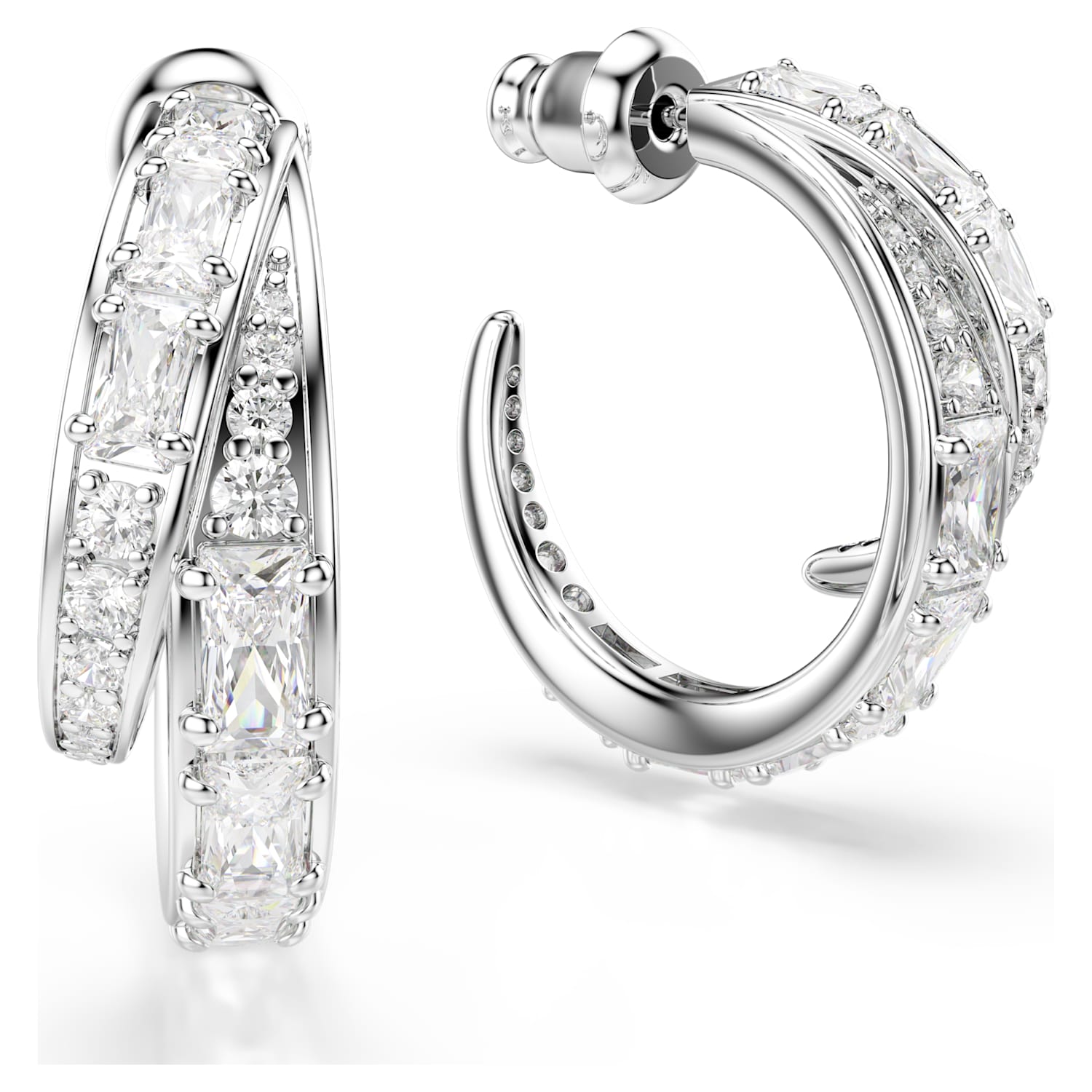 Swarovski Vienna Hoop Earrings - Silver - Swarovski