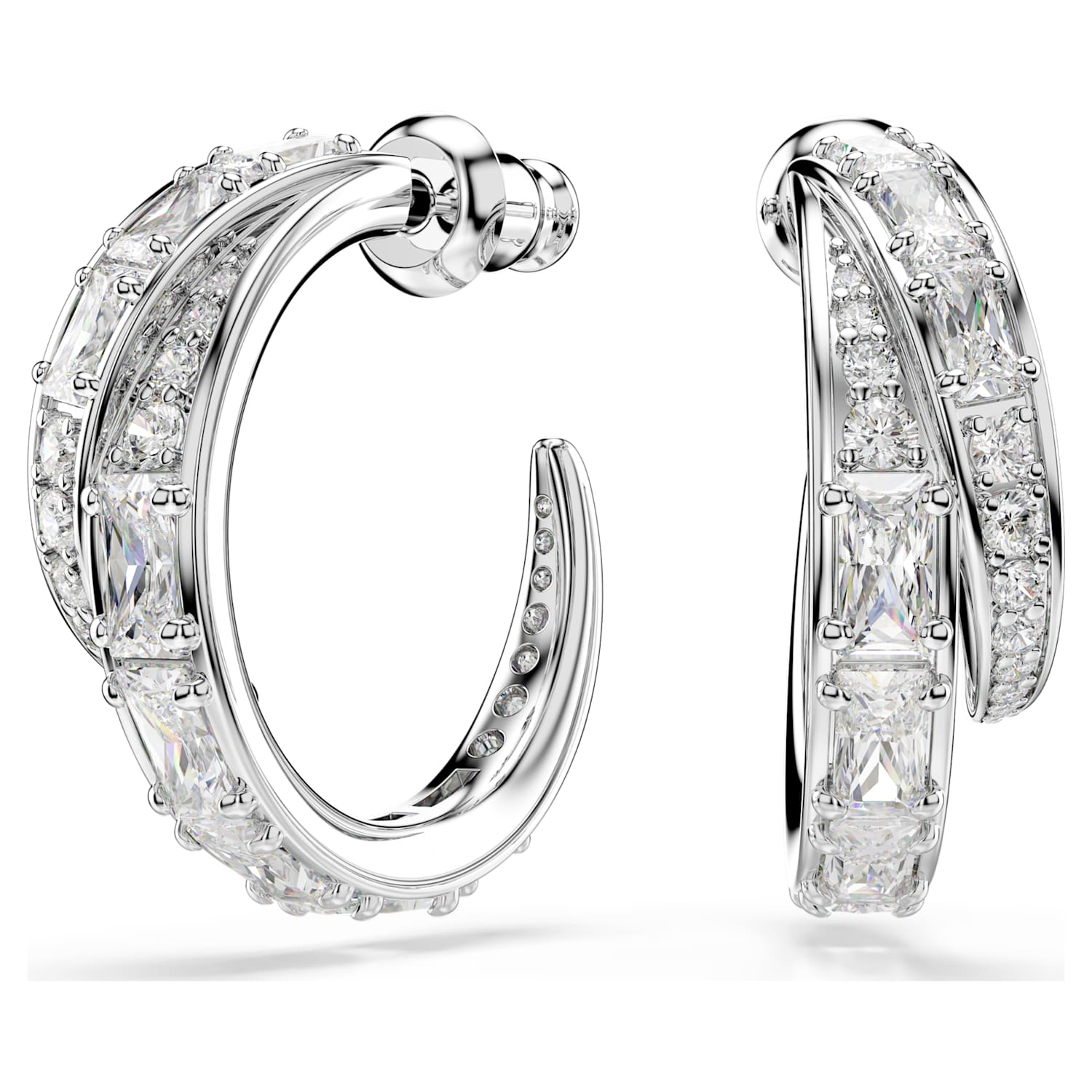 Swarovski Vienna Hoop Earrings - Silver - Swarovski
