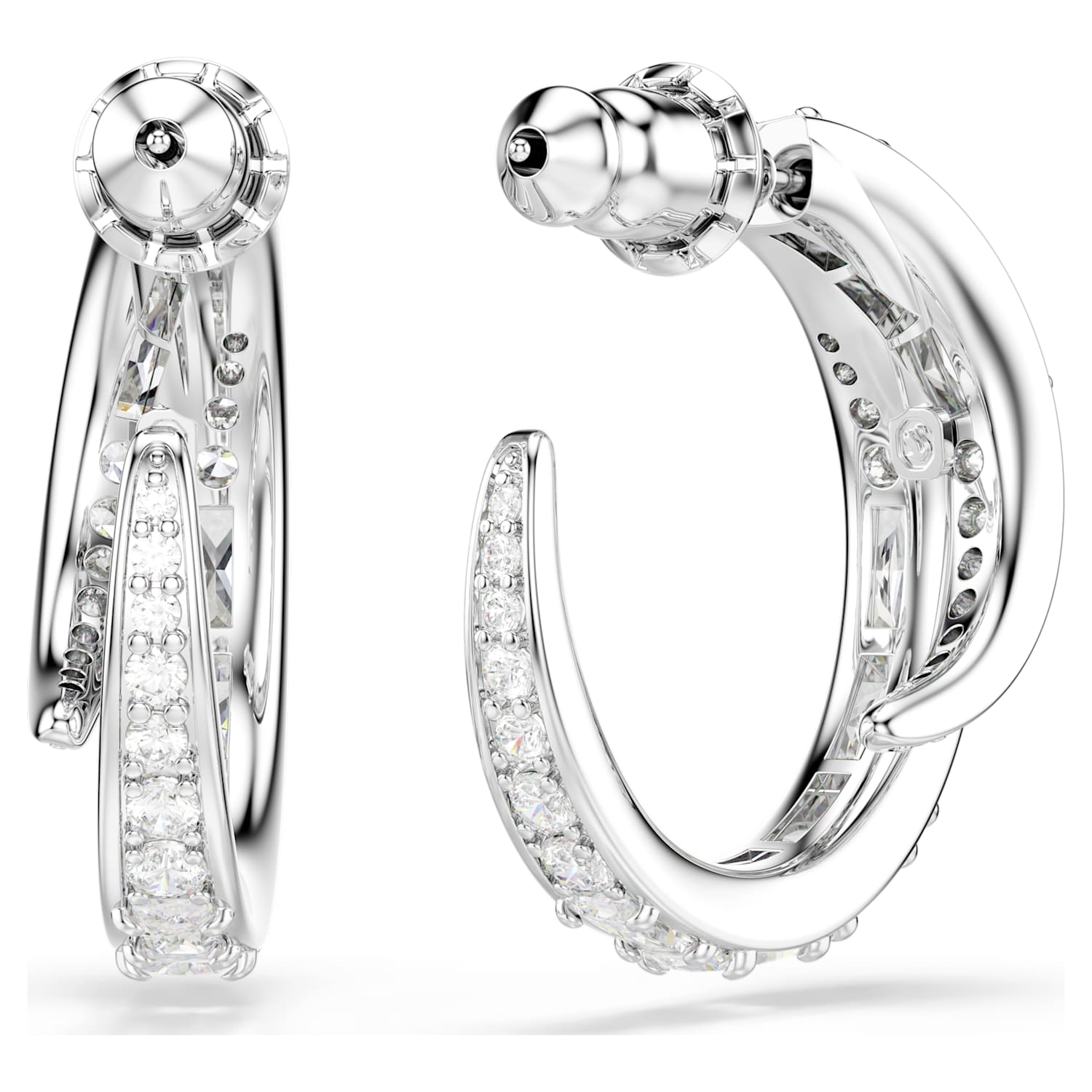 Swarovski Vienna Hoop Earrings - Silver - Swarovski