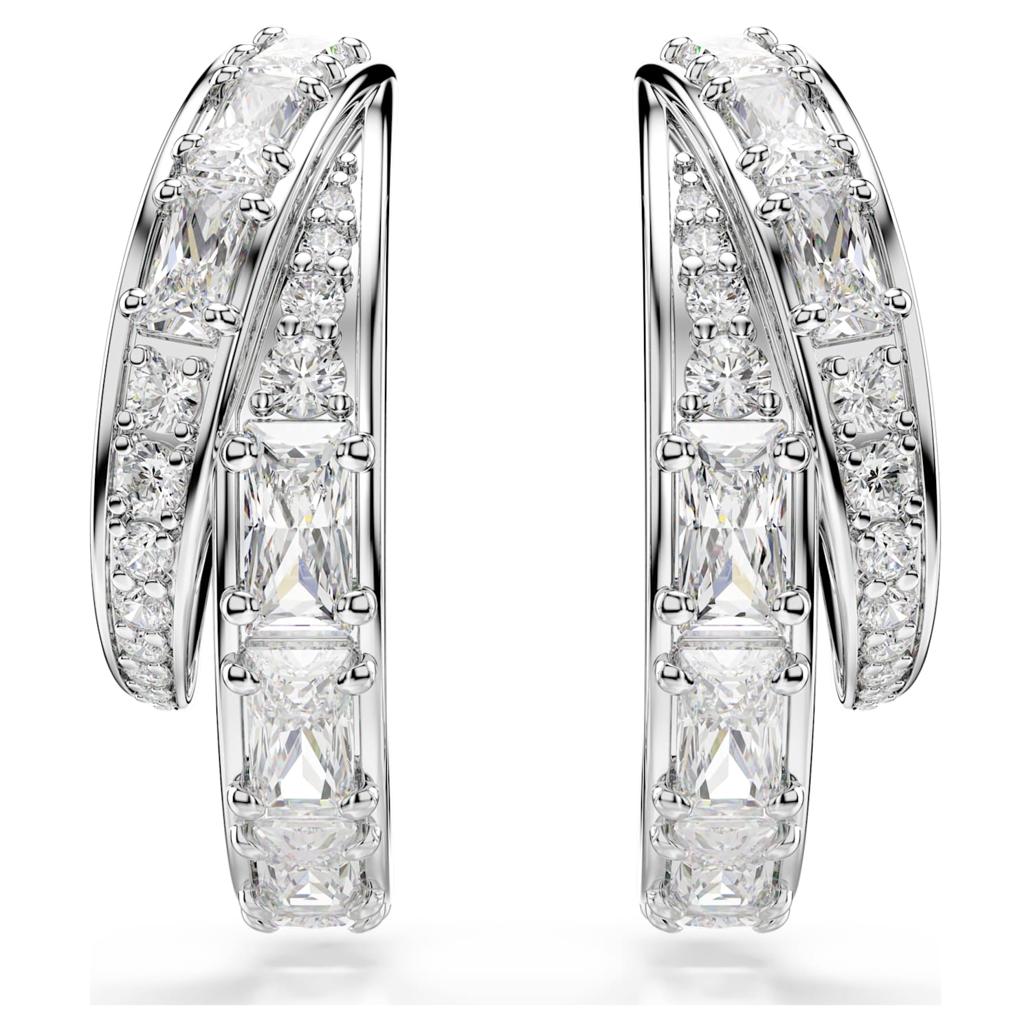 Swarovski Vienna Hoop Earrings - Silver - Swarovski