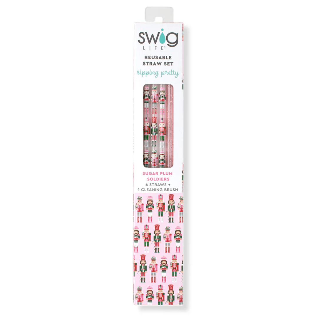 Swig Christmas Reusable Straw Set - Swig