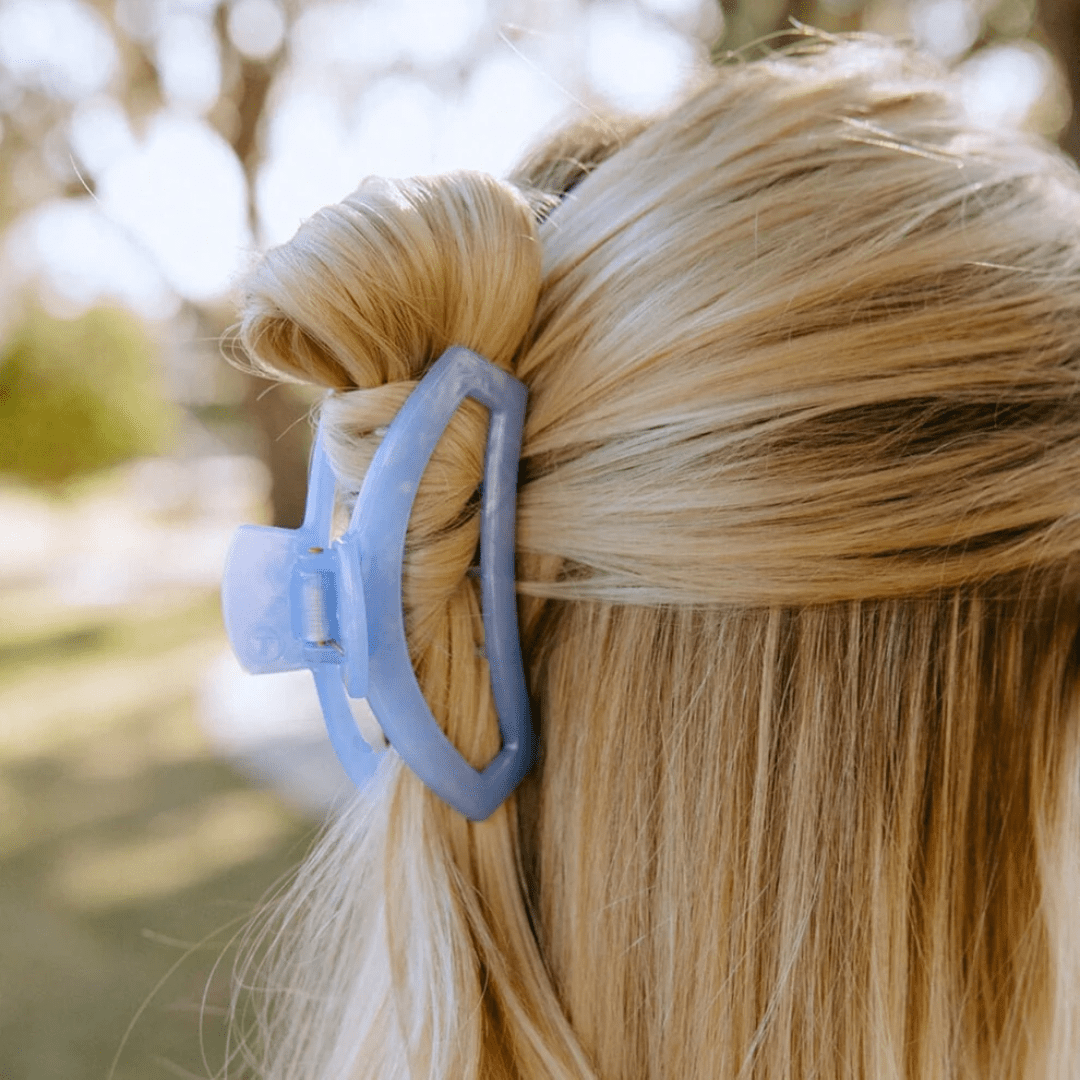 Teleties Classic Hair Clip - Blue Lagoon - Medium - Teleties