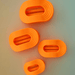 Teleties Flat Round Hair Clip - Day Rave - Large - Teleties