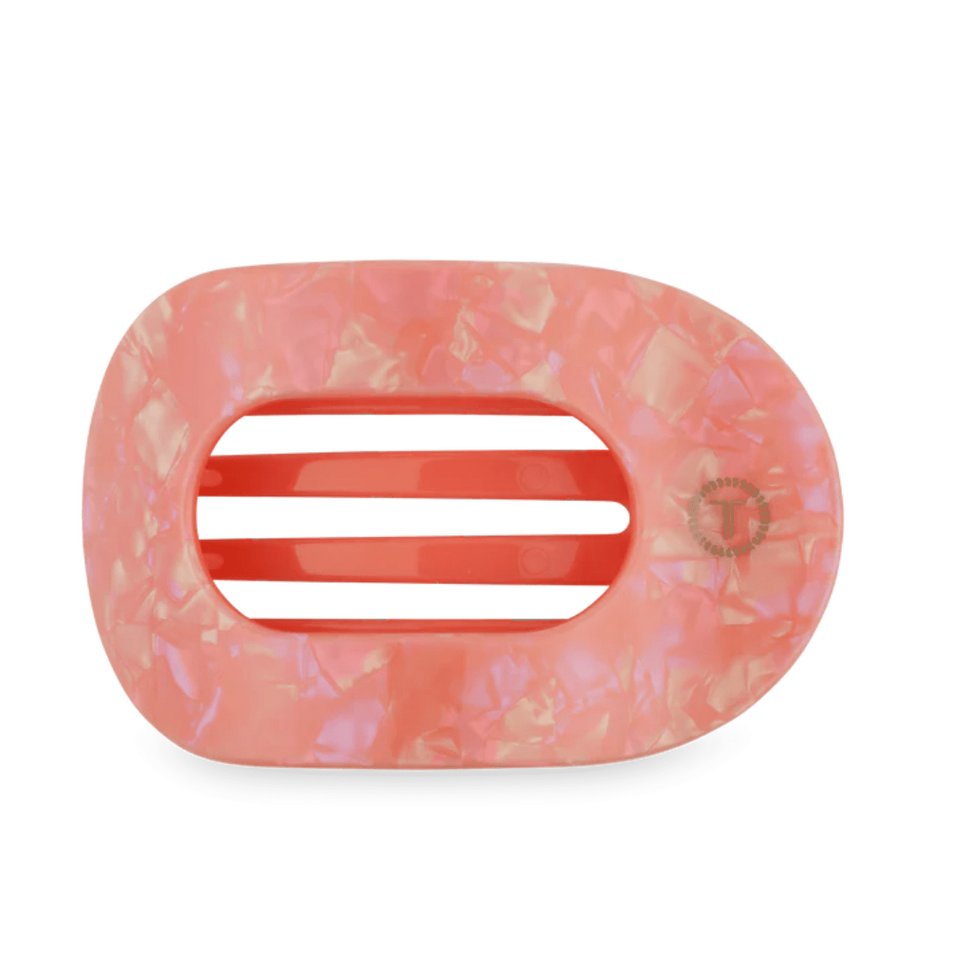 Teleties Flat Round Hair Clip - Dreamsicle - Teleties