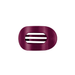 Teleties Flat Round Hair Clip - Mulberry - Teleties