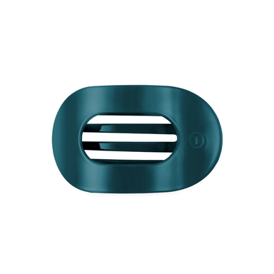 Teleties Flat Round Hair Clip - Teal With It - Teleties