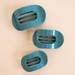 Teleties Flat Round Hair Clip - Teal With It - Teleties