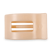 Teleties Flat Square Hair Clip - Almond Beige - Large - Teleties