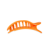 orange hairclip against white background