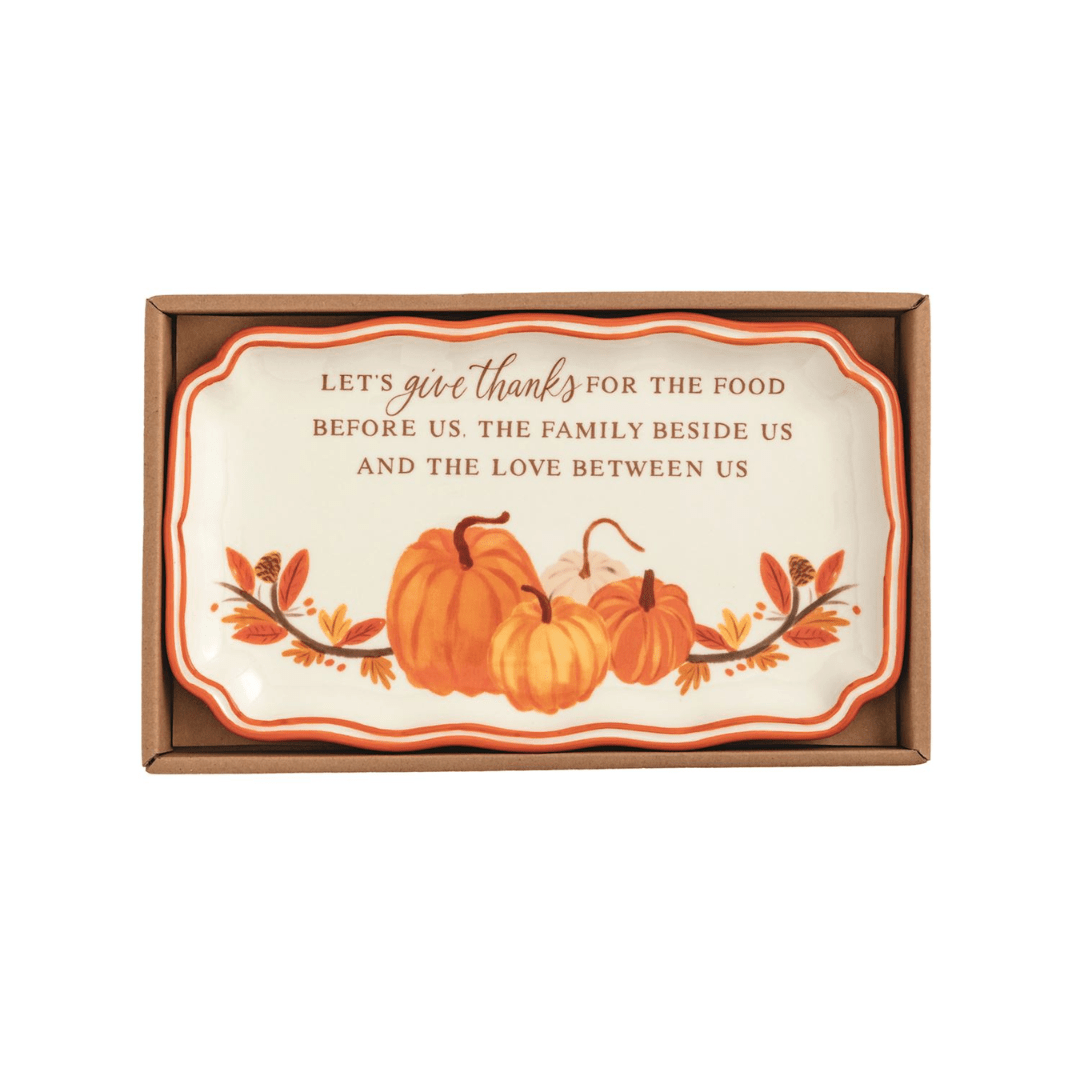 Thanksgiving Sentiment Plates - Mud Pie