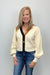 THML Balloon Sleeve Knit Cardigan - Cream - THML Clothing