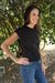 THML Clothing Fitted Top In Black - THML Clothing