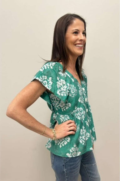 THML Floral Flutter Top - THML Clothing