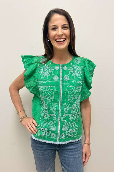 THML Green Top - THML Clothing