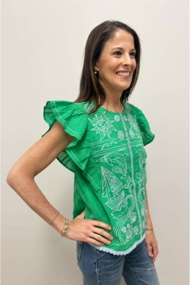 THML Green Top - THML Clothing