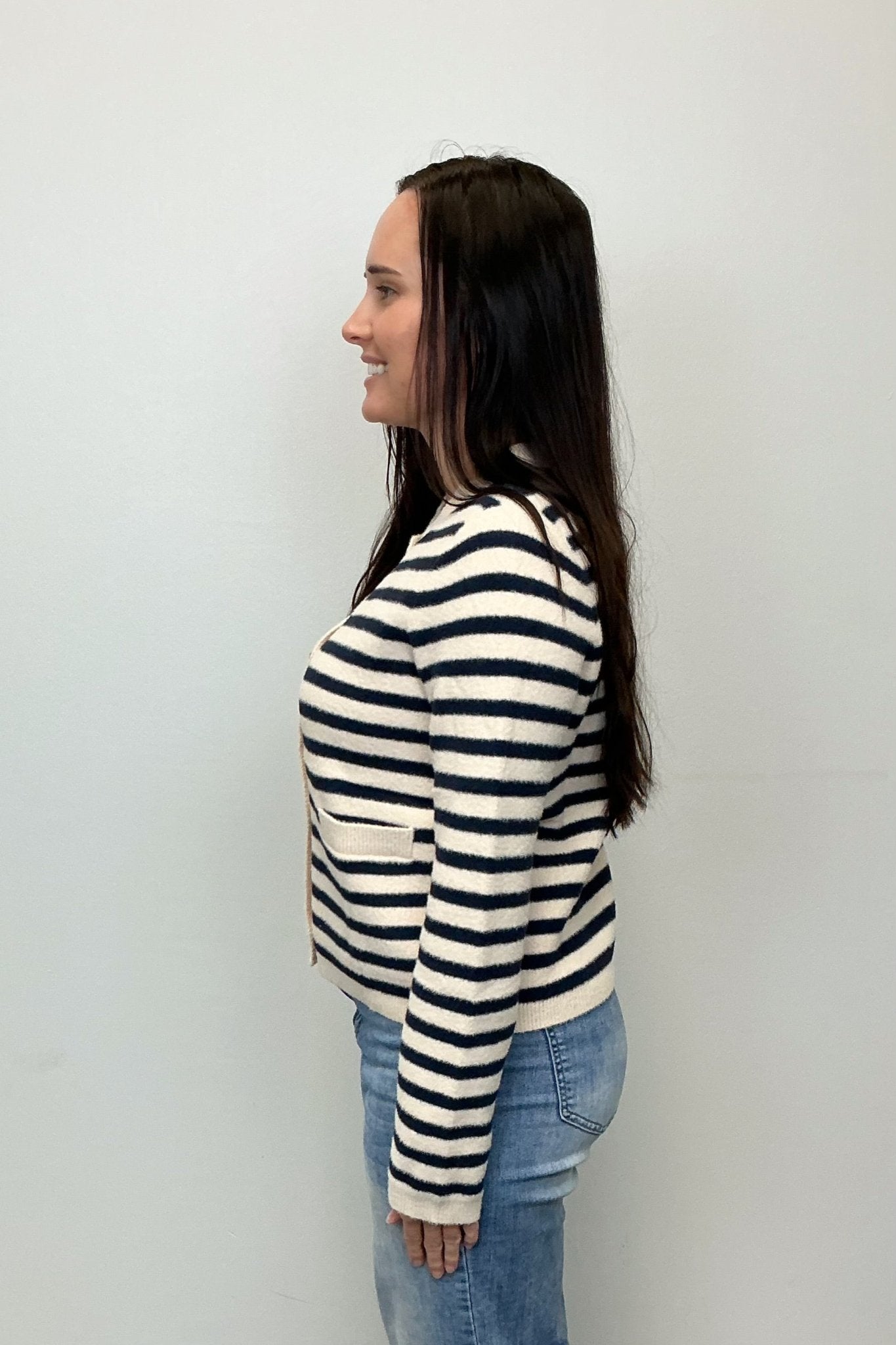 THML Striped Cardigan - THML Clothing