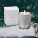Thymes Flocked Votive Candle - Fraiser Fir - Thymes