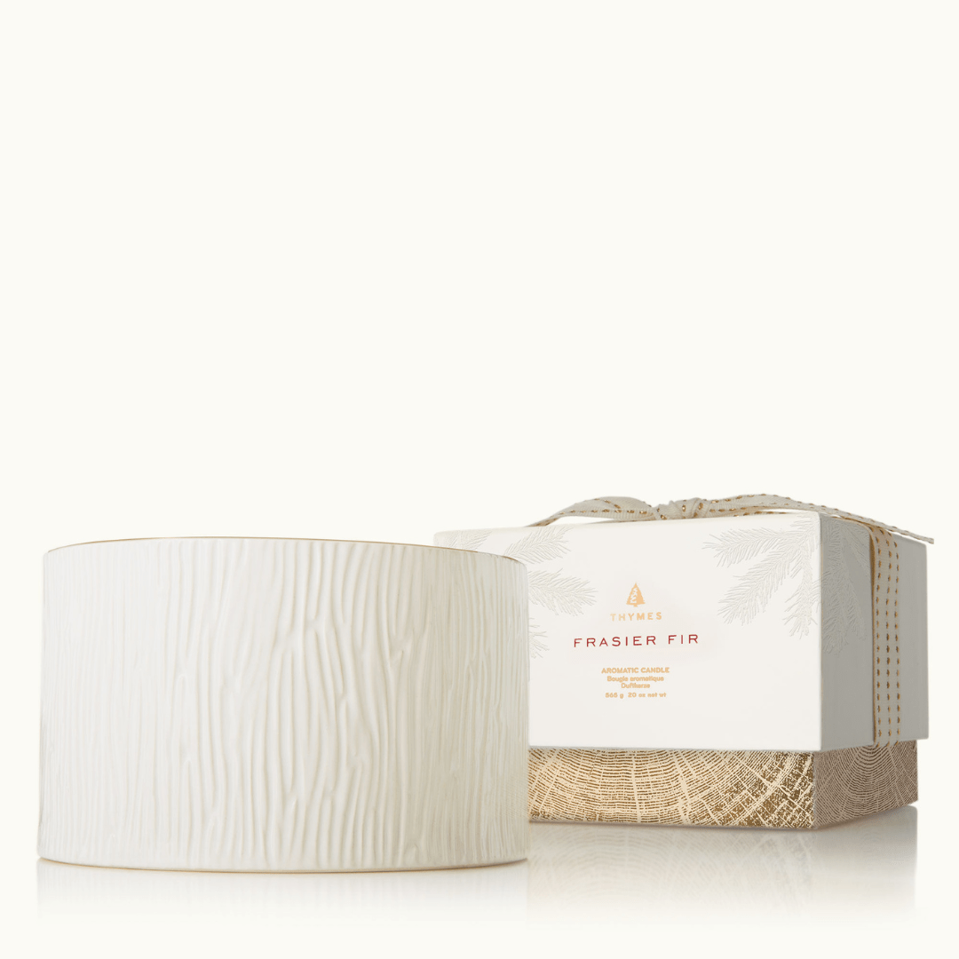 Thymes Frasier Fir Ceramic 3 - Wick Candle - Thymes
